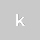 A stylized letter 'k' in white on a black background.